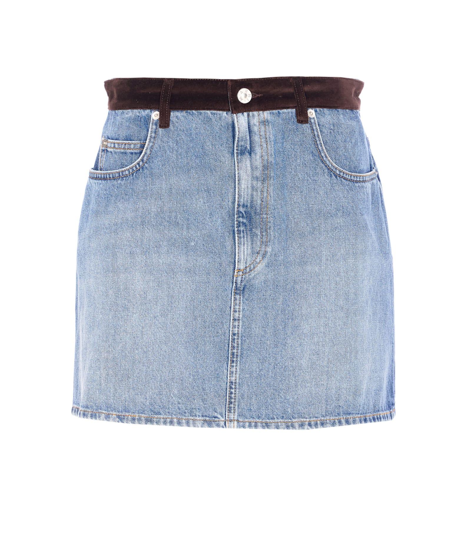 marni denim skirt