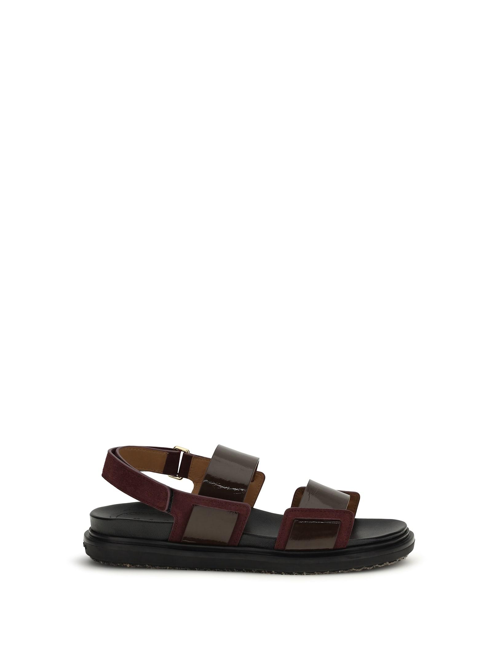 marni double-strap fussbett sandals