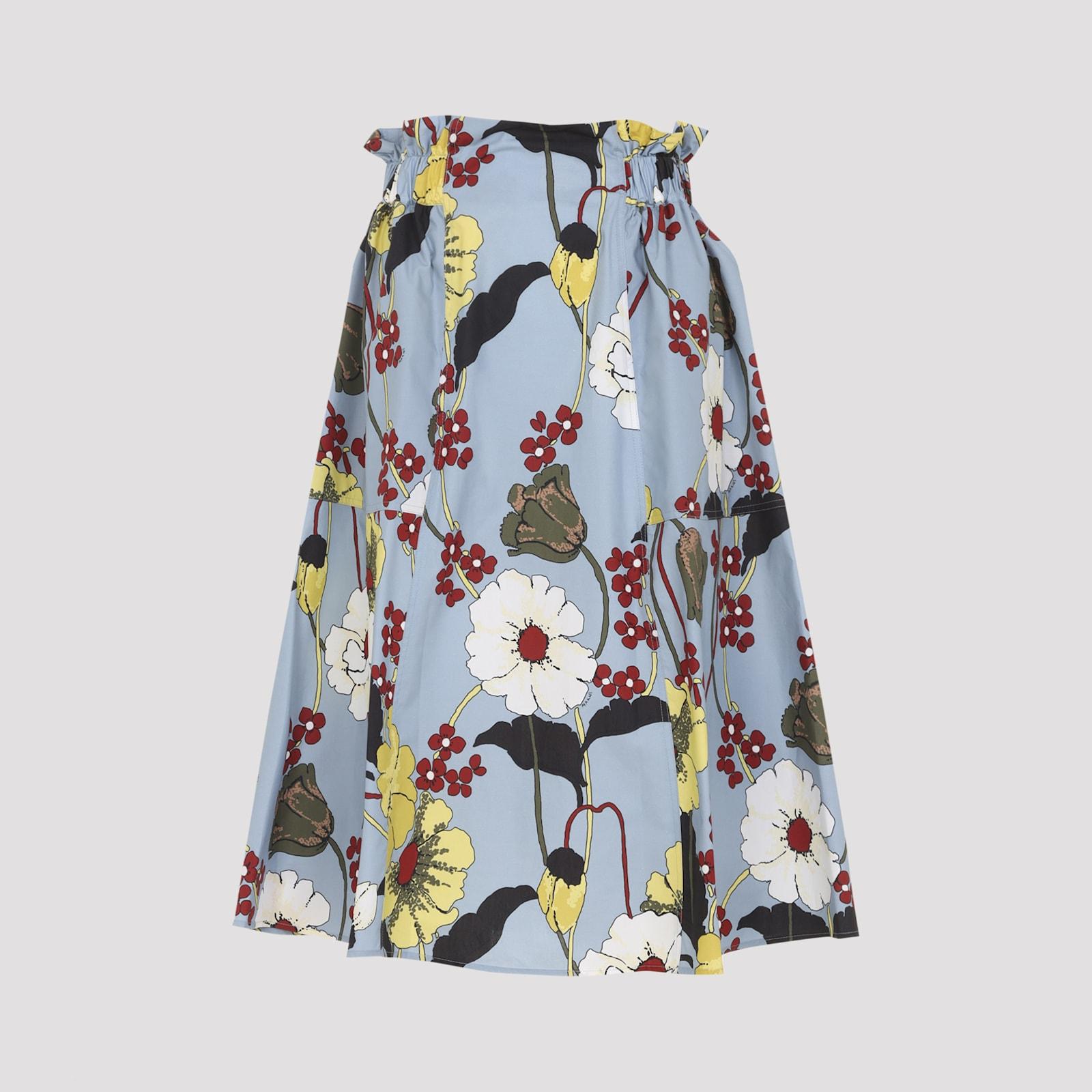 marni flared midi skirt