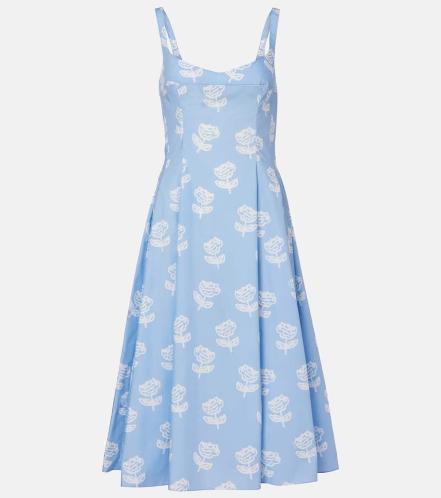 marni floral cotton midi dress