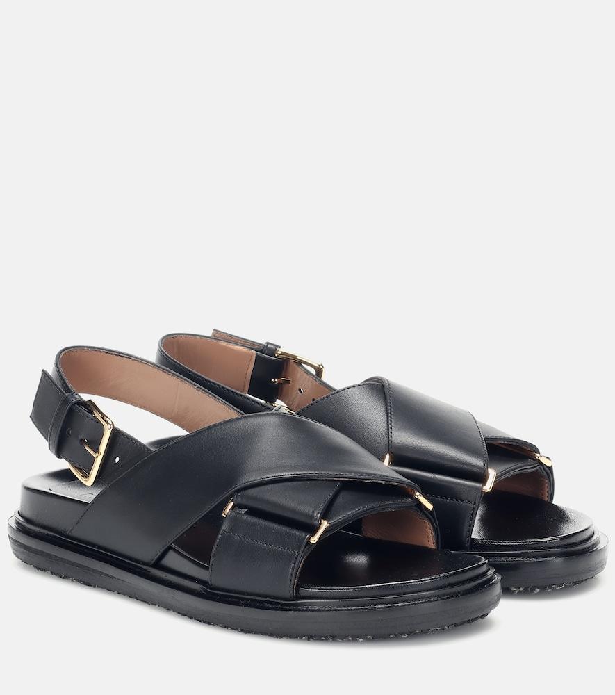 marni fussbett leather sandals