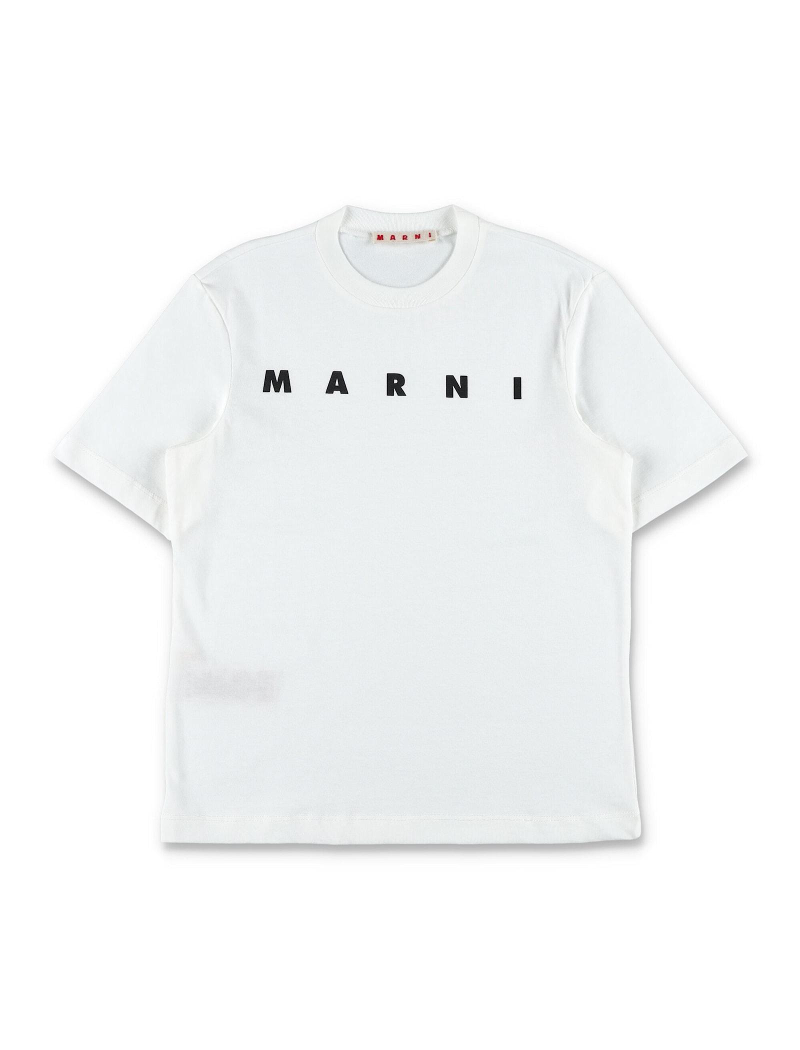 marni kid - classic logo cotton t-shirt