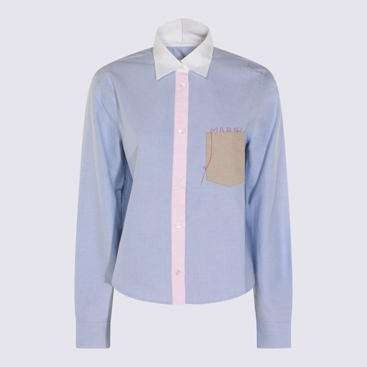 marni light blue cotton shirt