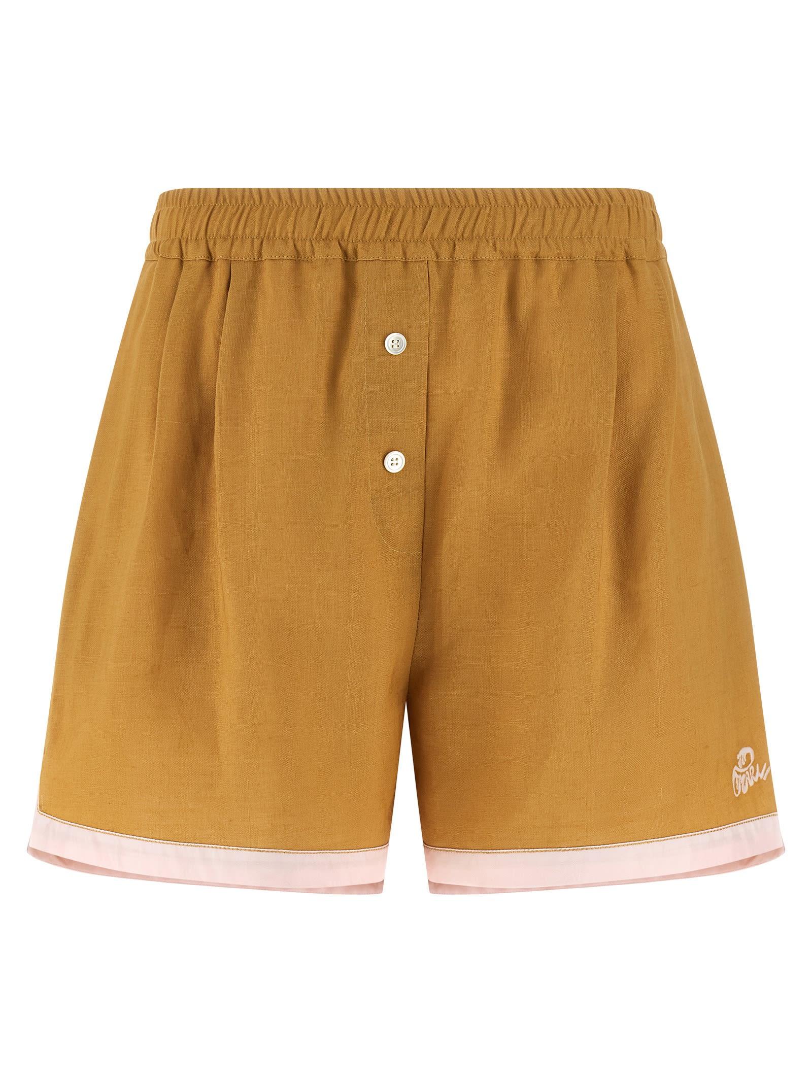marni linen shorts
