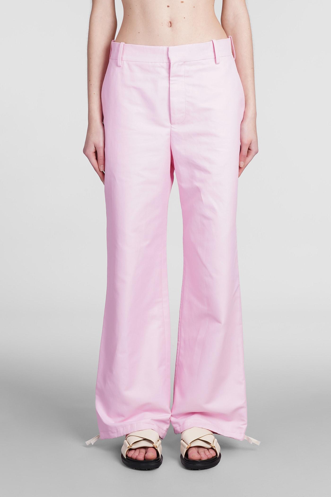 marni logo embroidery pants