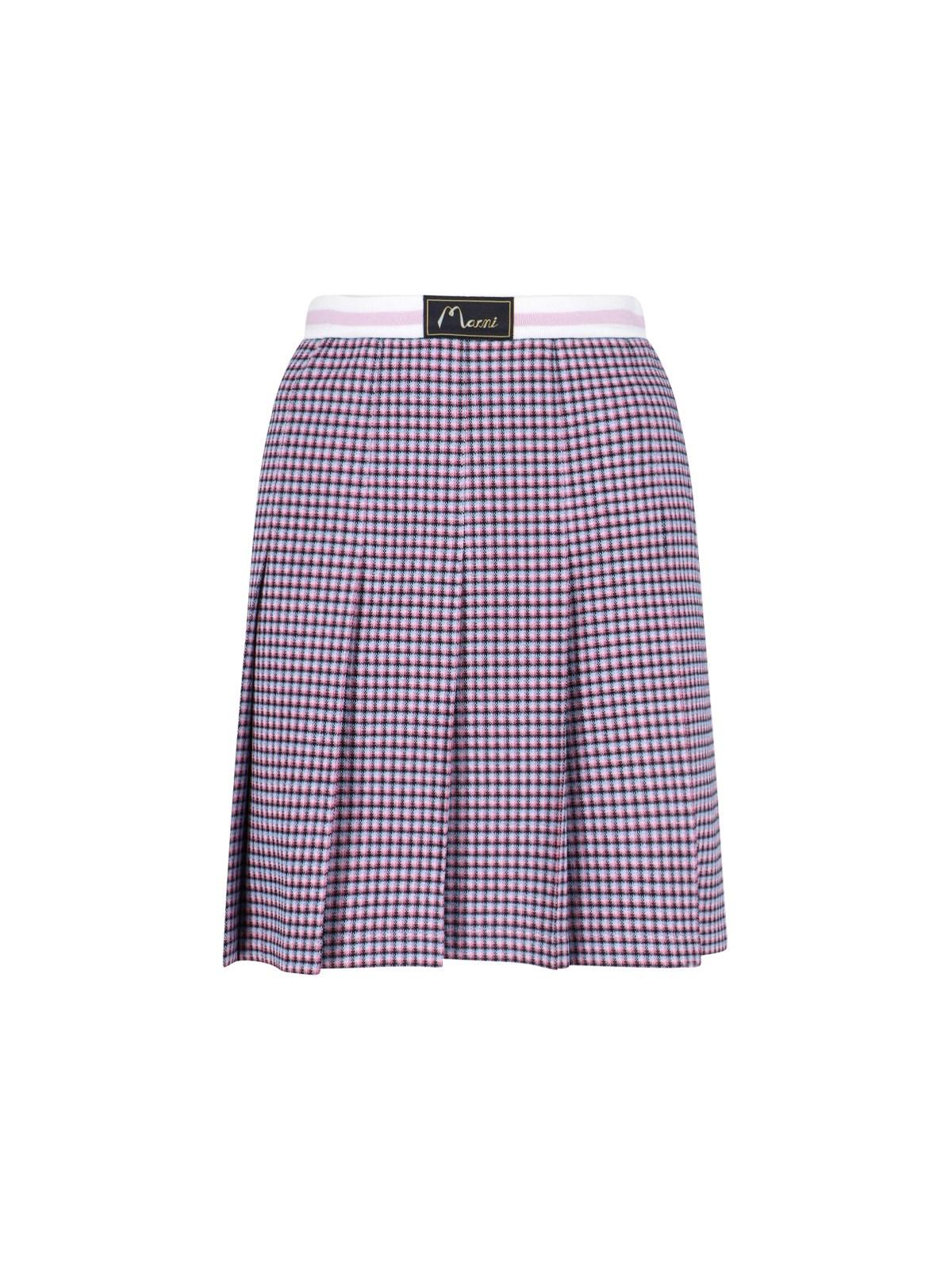 marni logo midi skirt