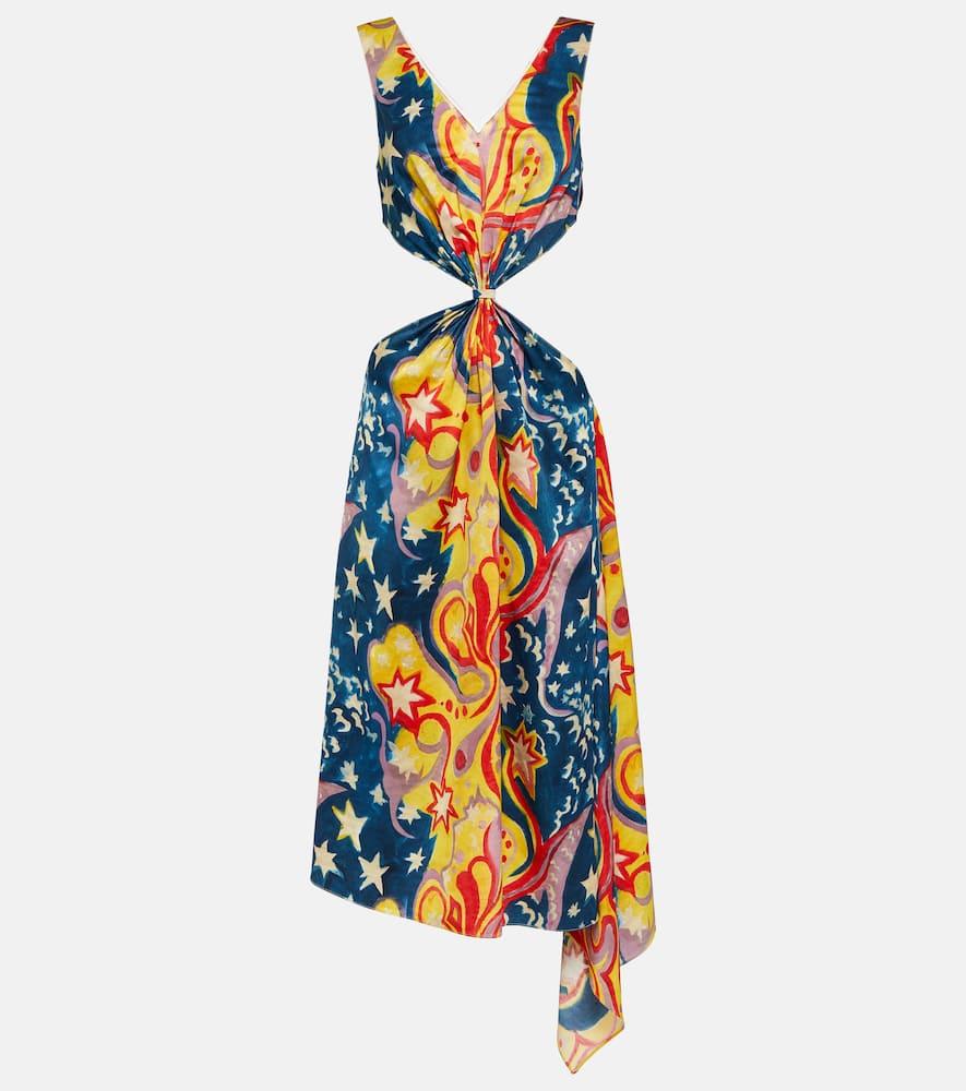 marni printed midi dress