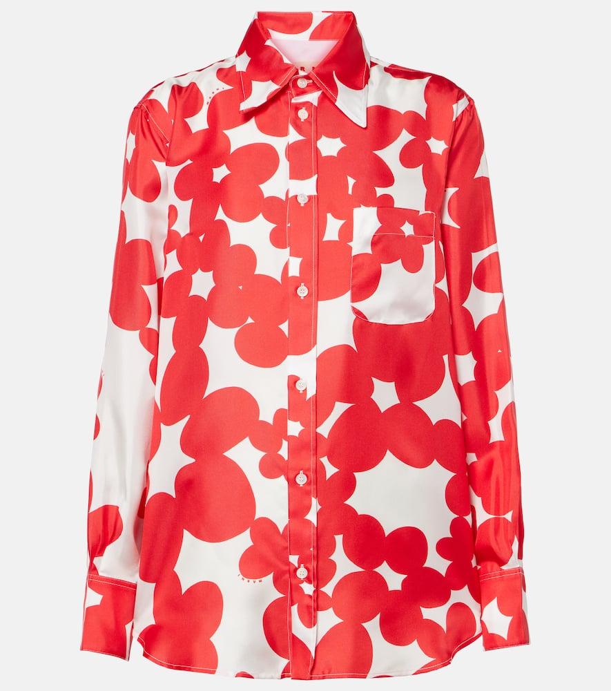 marni printed silk shirt