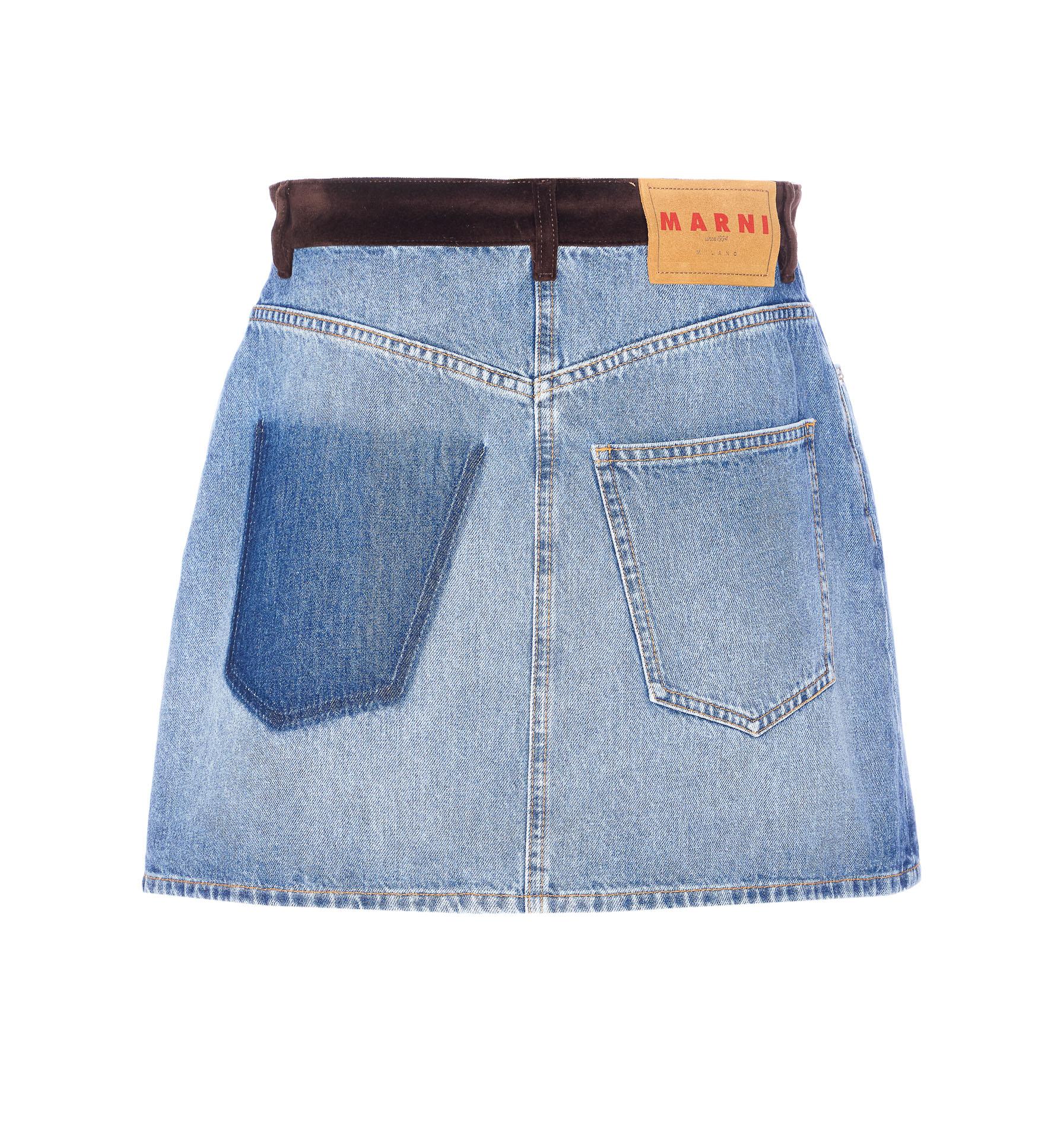 marni skirts blue cotton - women