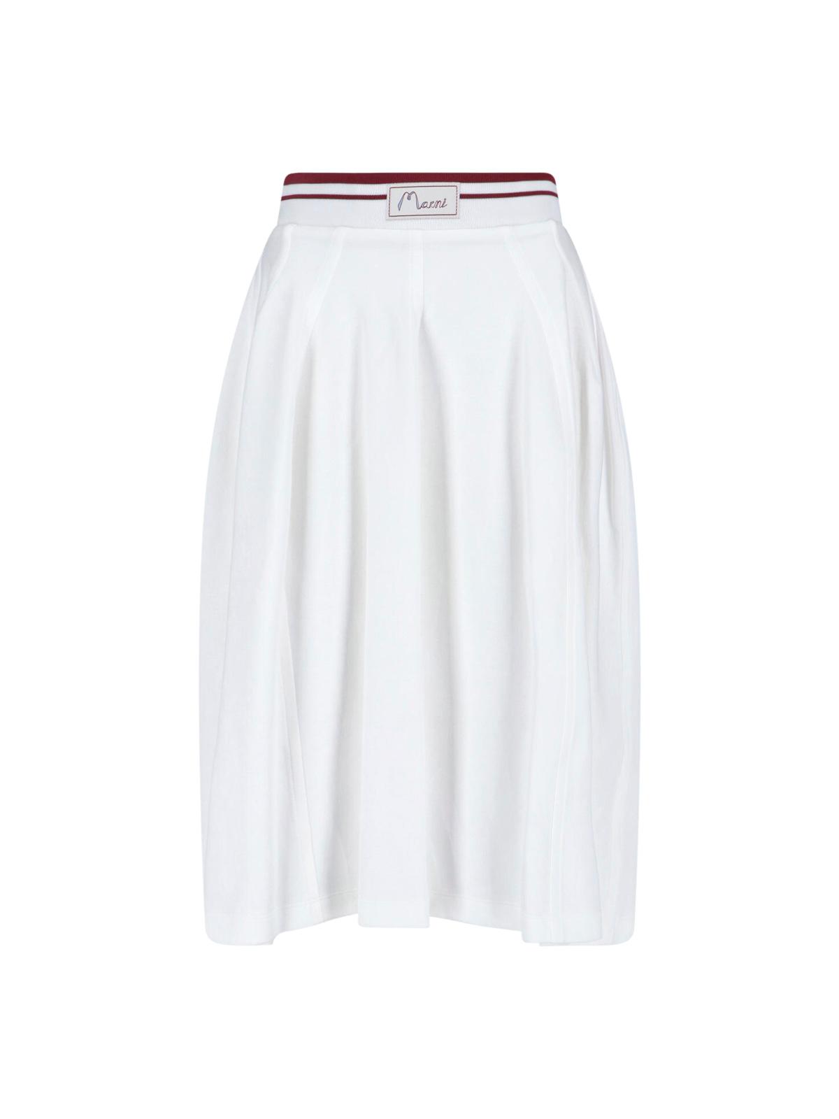 marni skirts white cotton - women