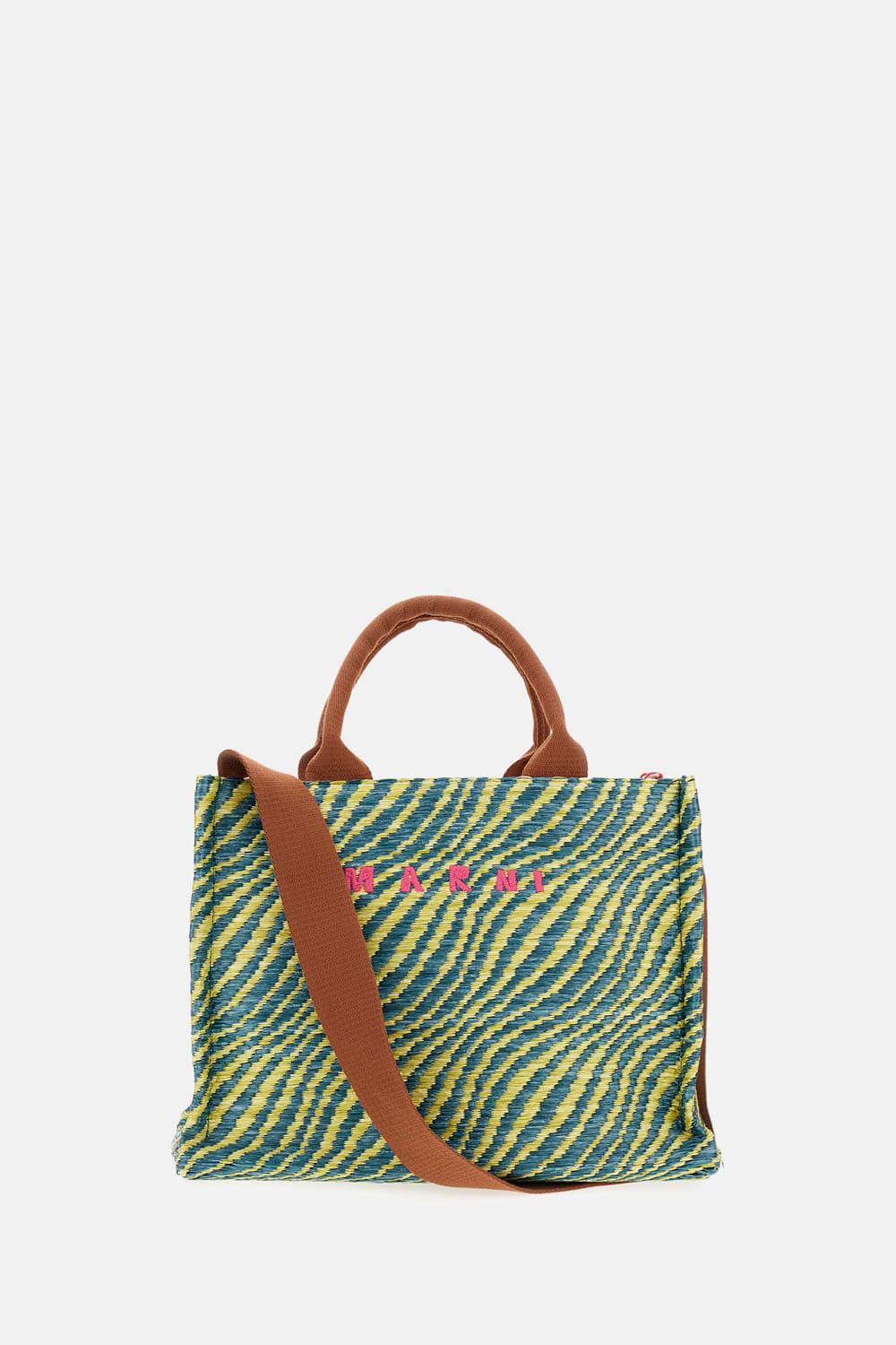 marni small basket tote bag