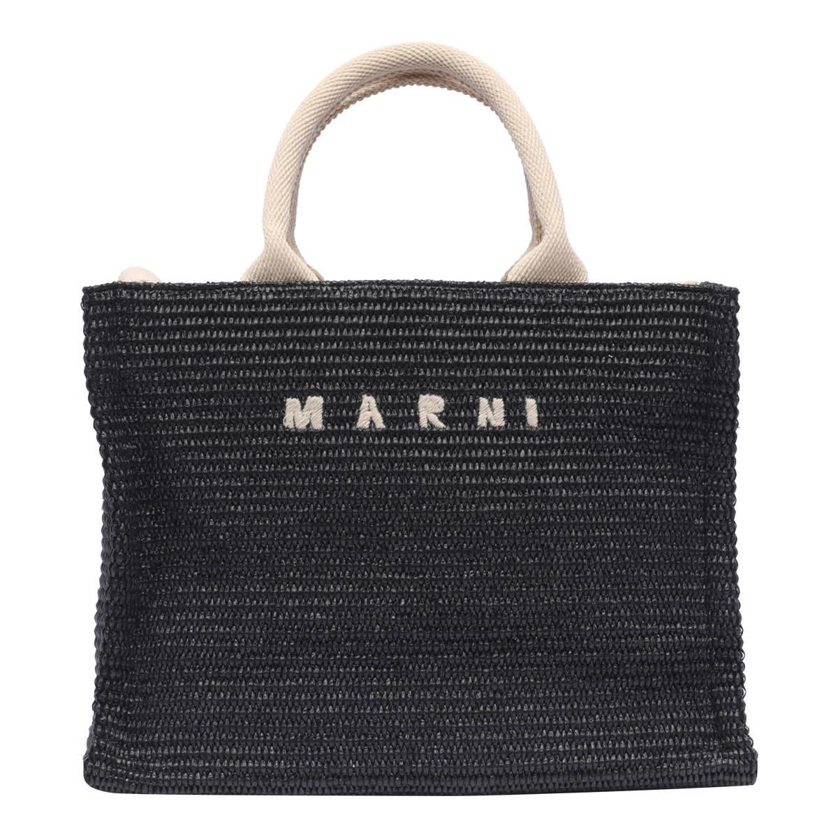 marni small basket tote bag