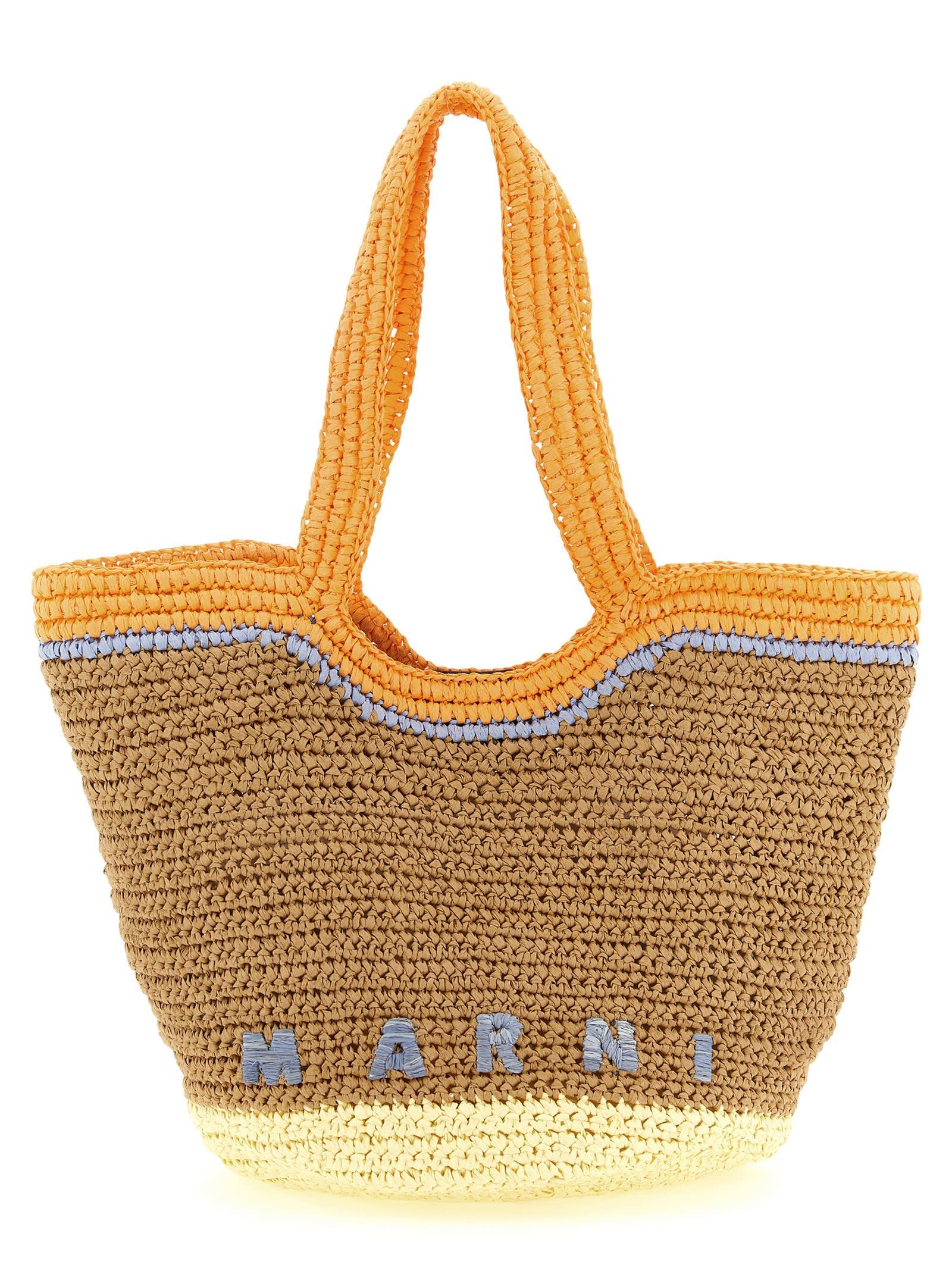 marni small seaside shopping bag