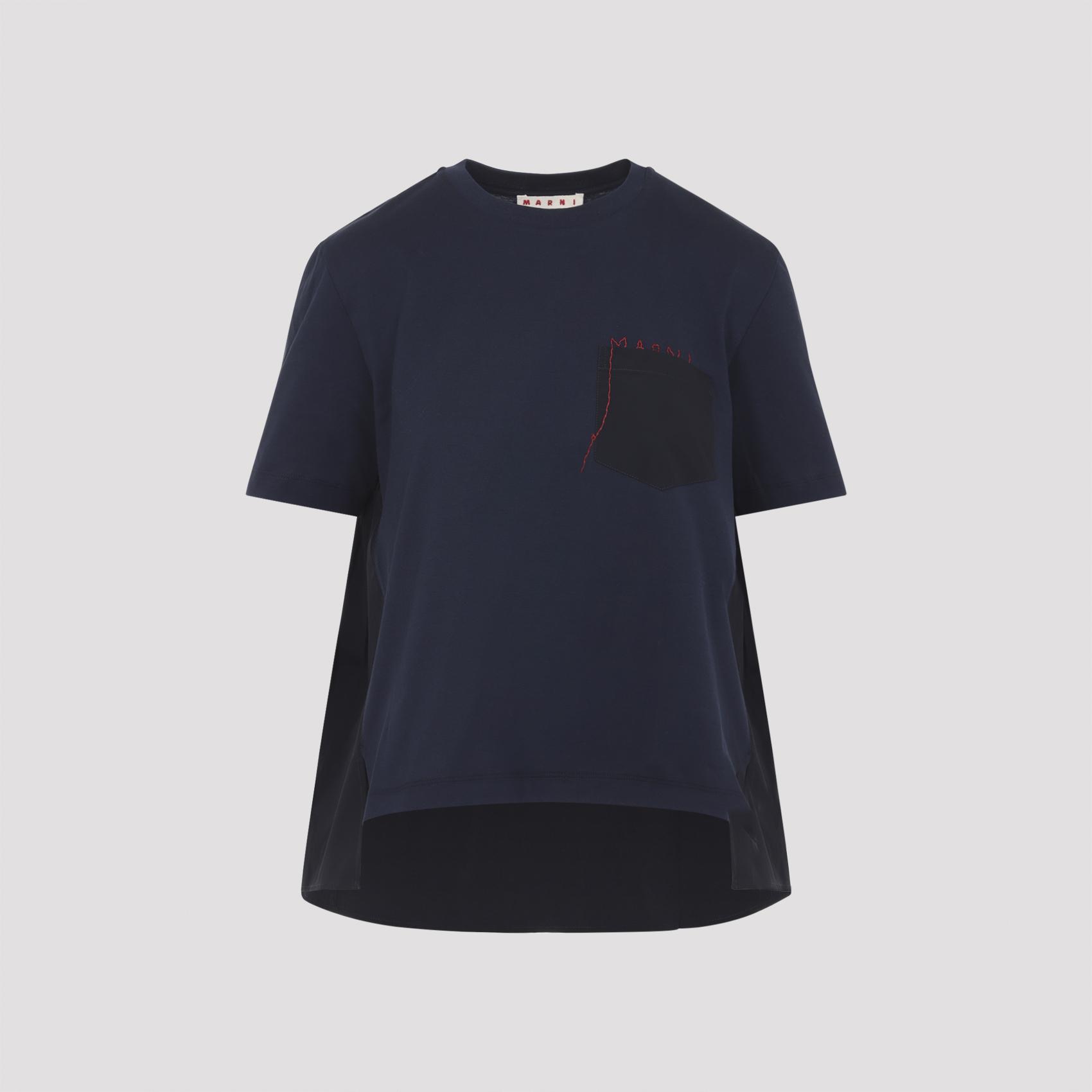 marni t-shirt blue cotton tshirt - women