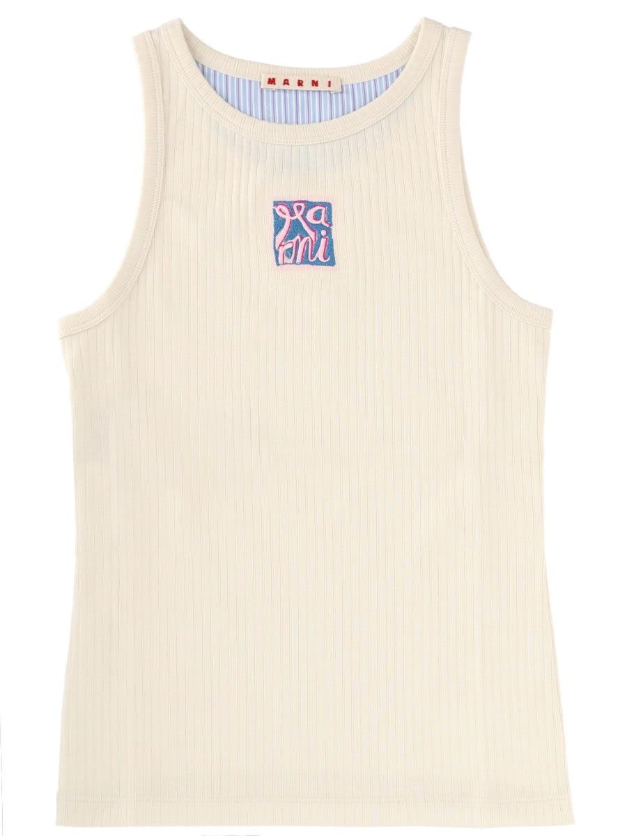 marni tank top with logo