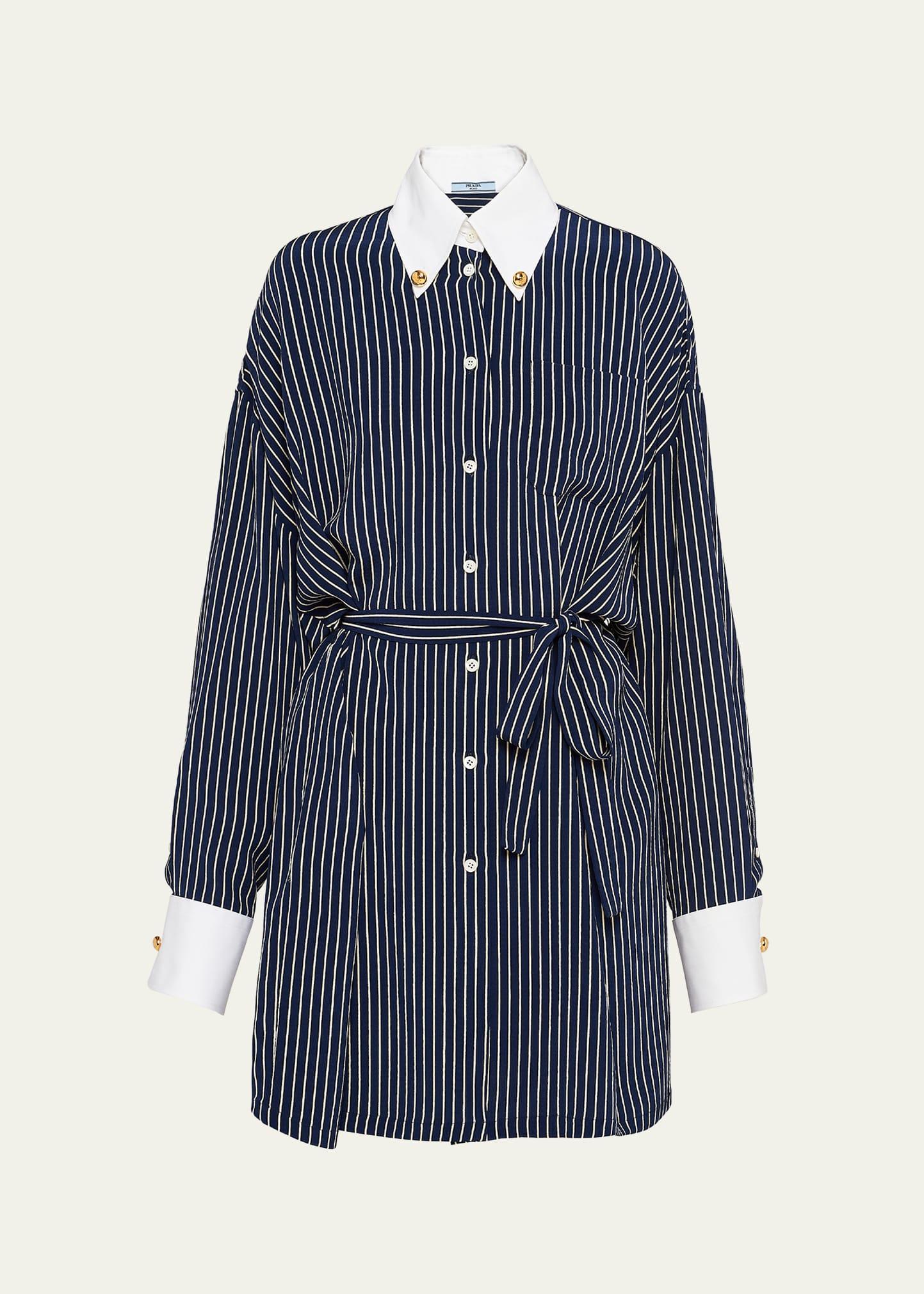 marocaine stripe oversized shirt