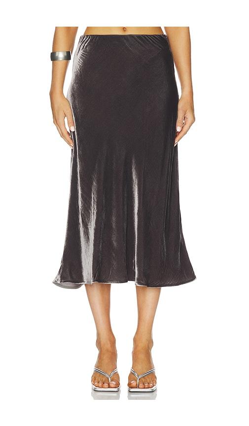 marques ' almeida bias midi skirt in grey.