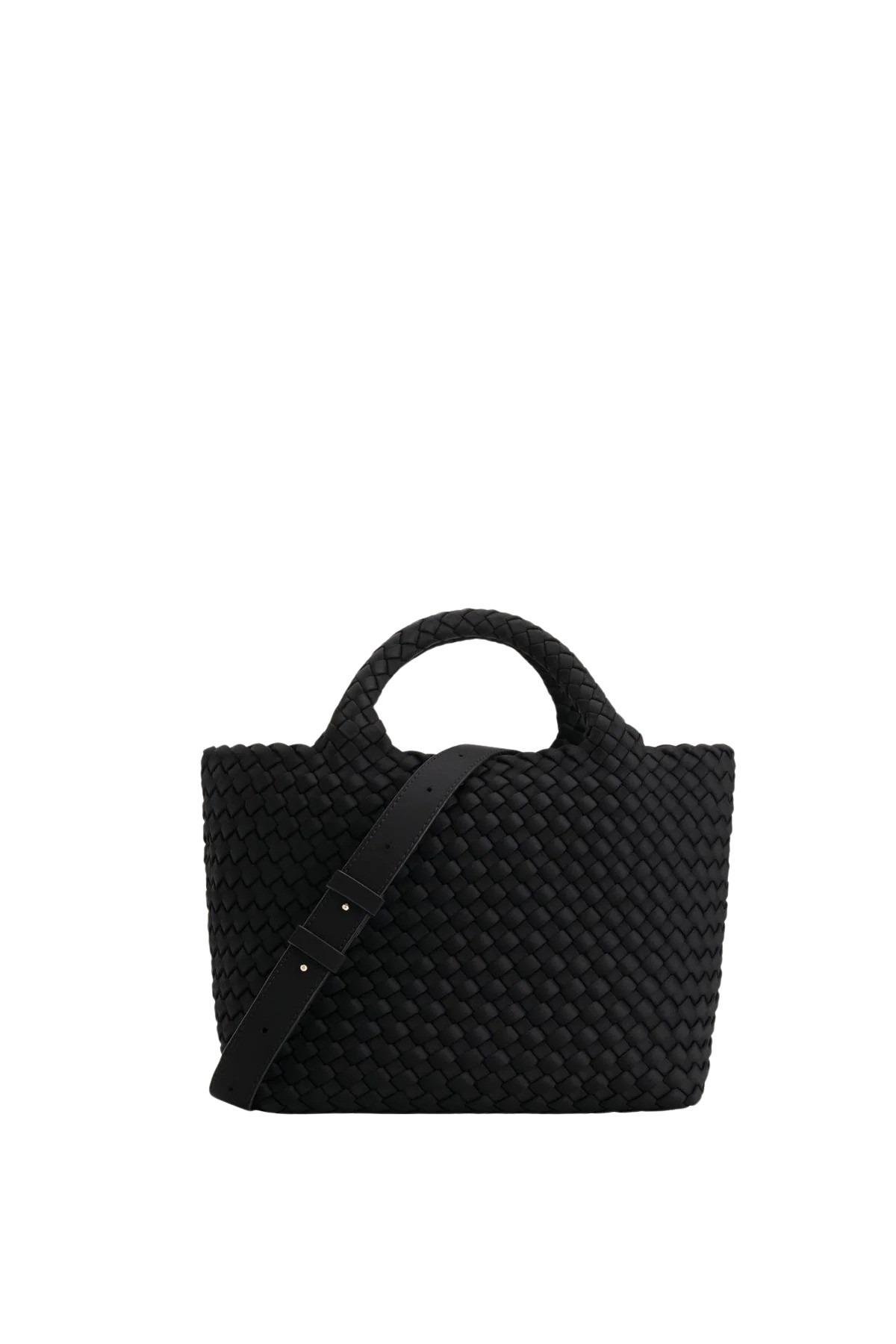 marrea midi black polyester bag - women