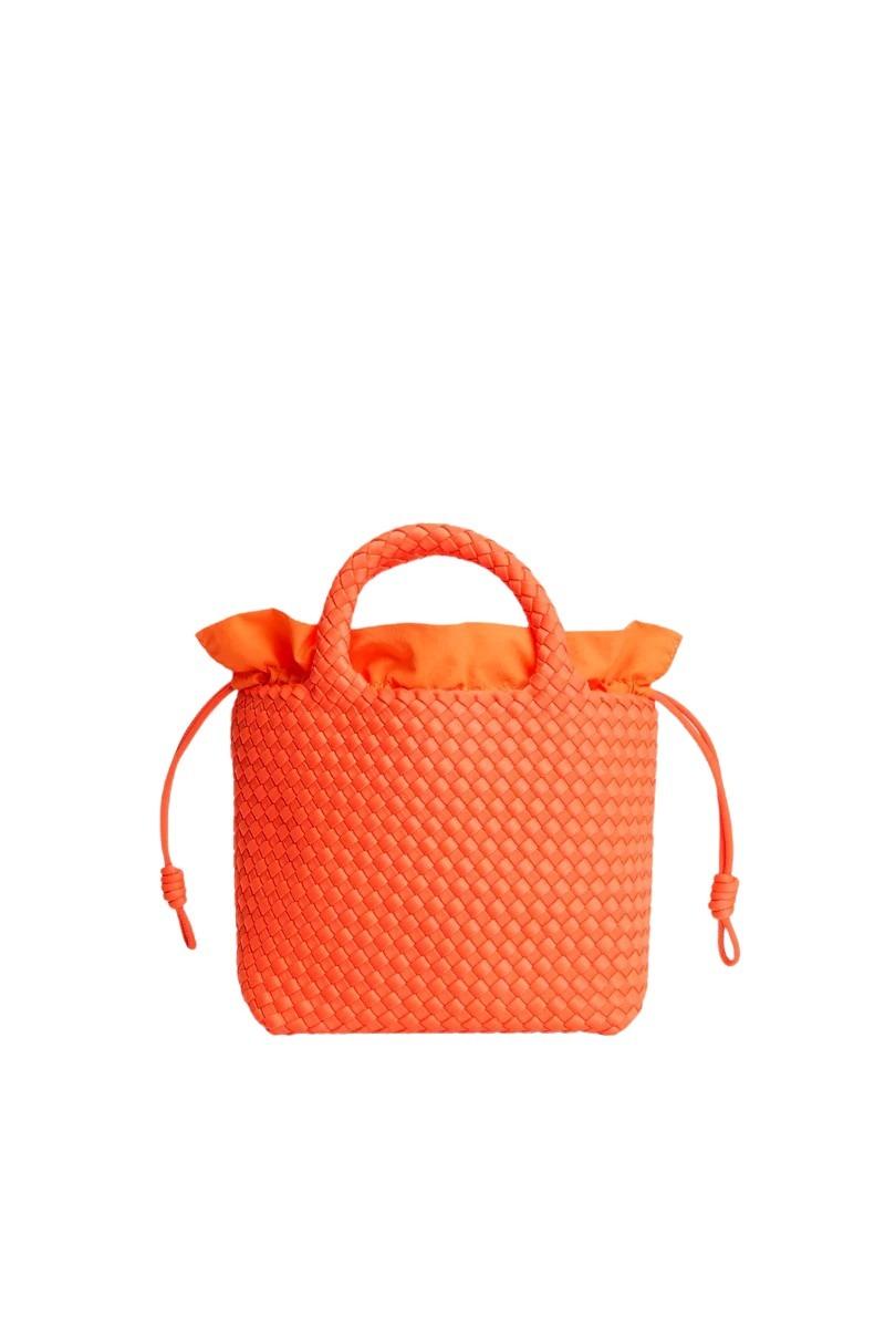 marrea midi yellow & orange polyester bag - women