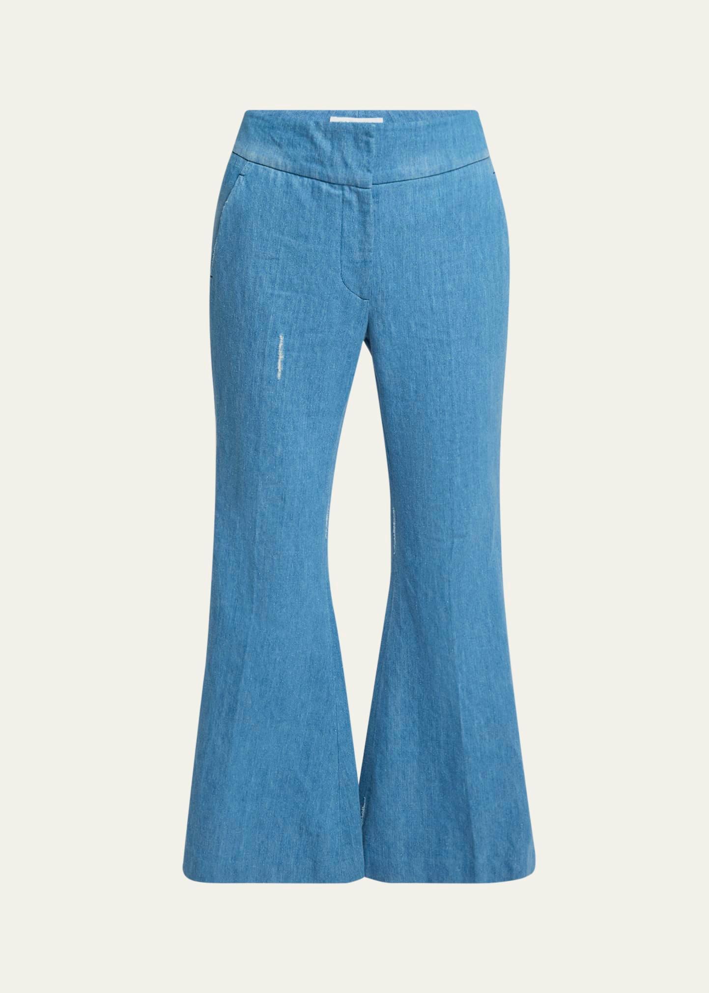 marsh denim flared pants