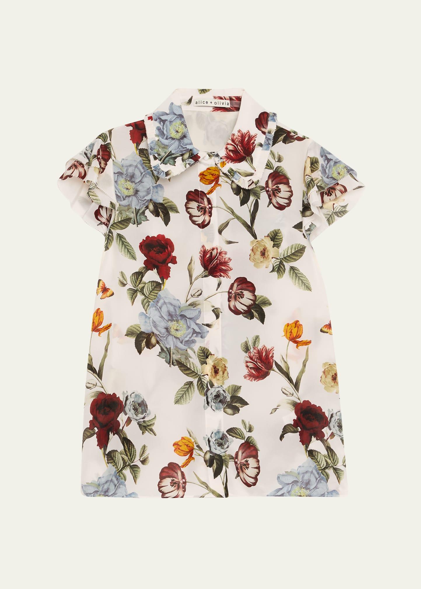 martel flutter-sleeve blouse