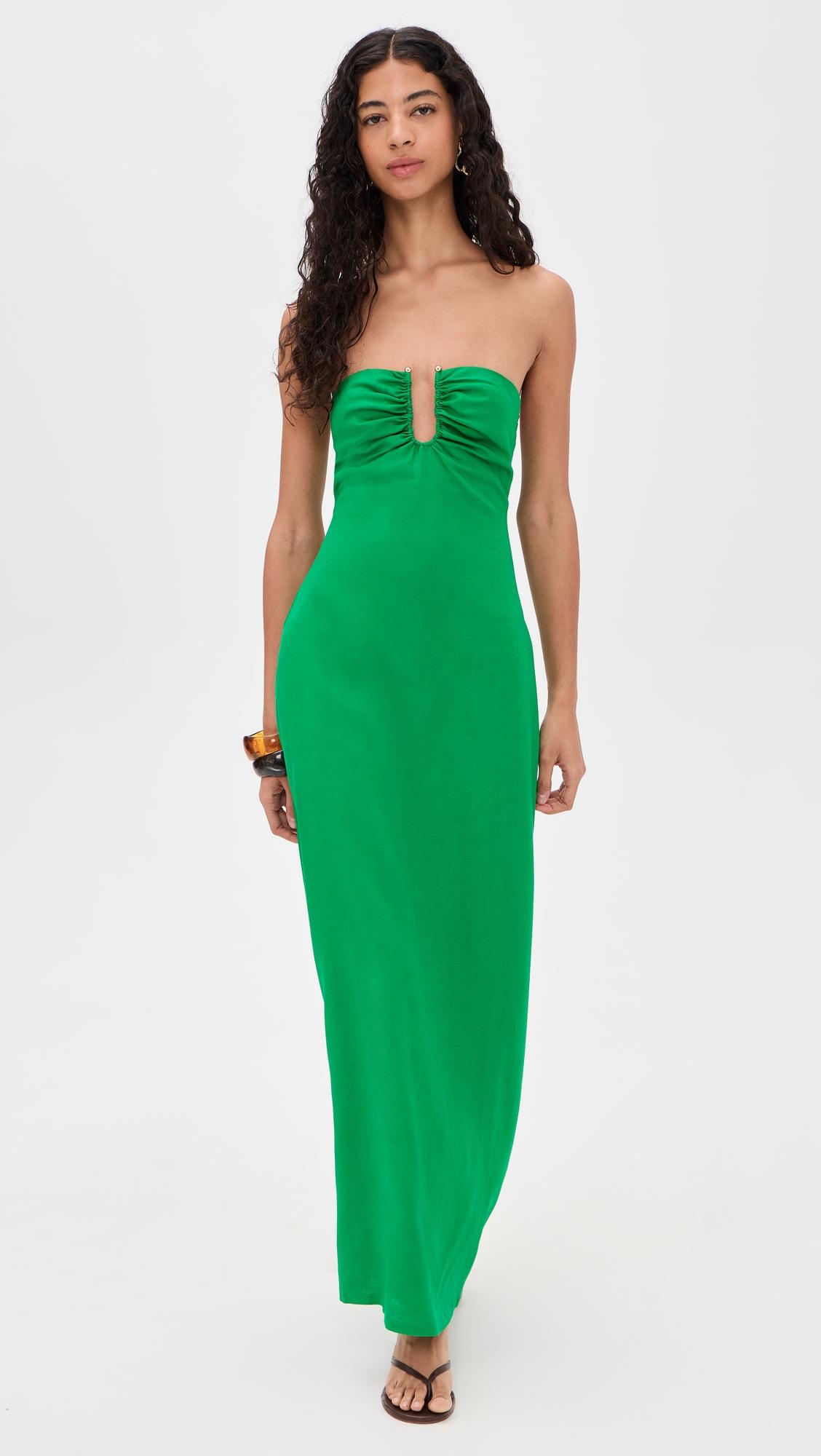 martha strapless maxi dress