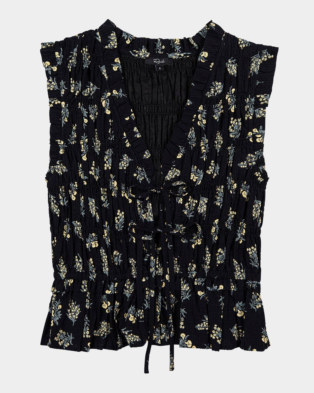 martine ruffle-trim peplum tank top