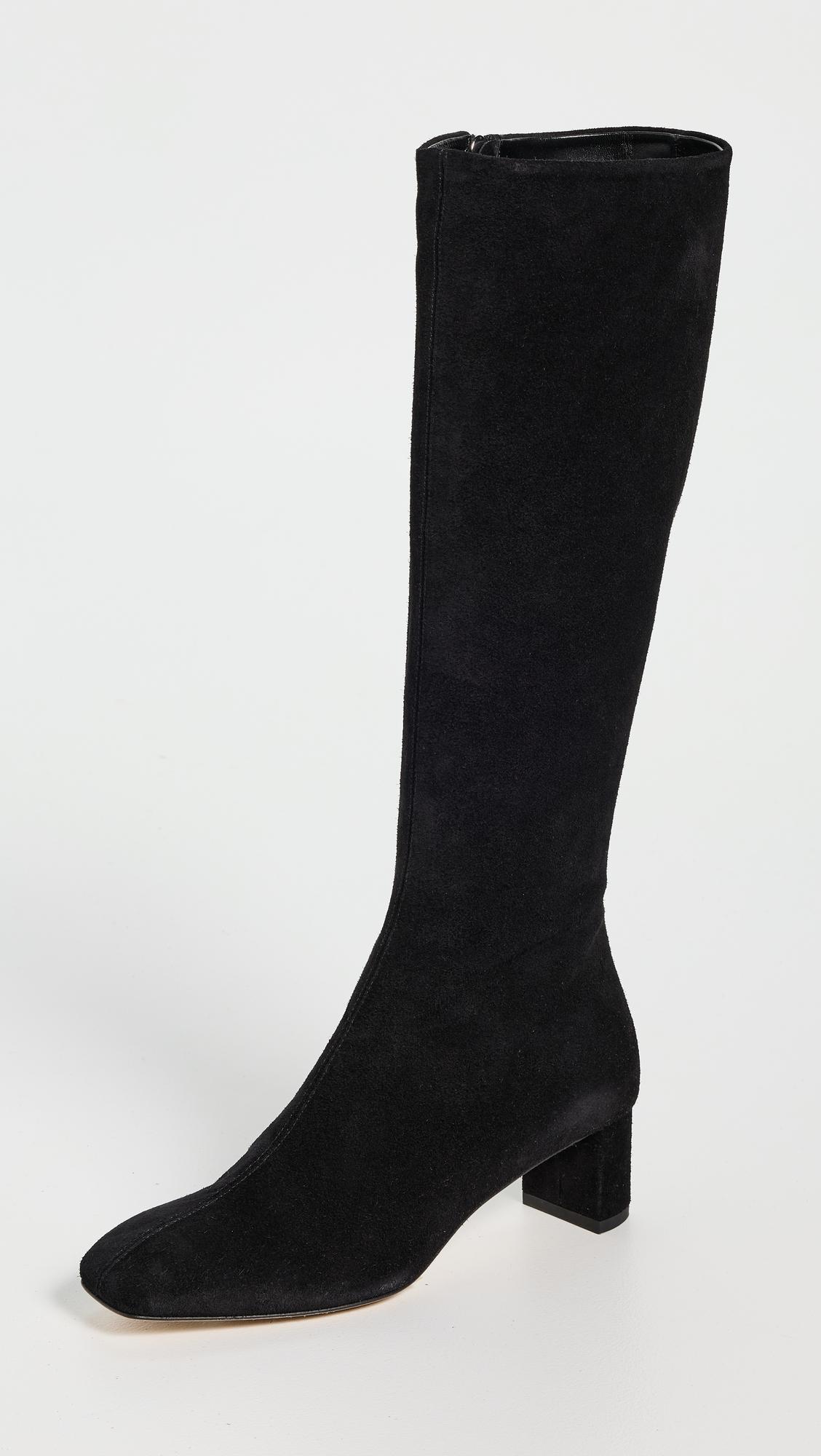 marty cow suede leather boots