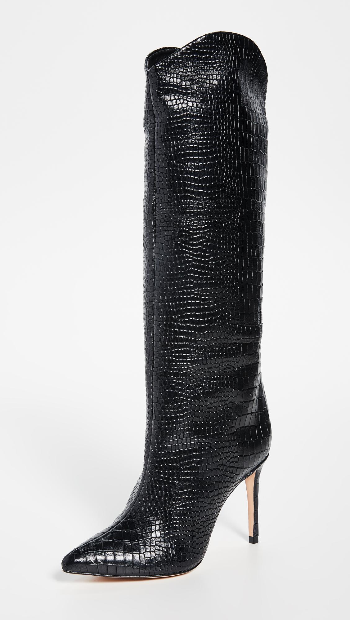 maryana croc tall boots