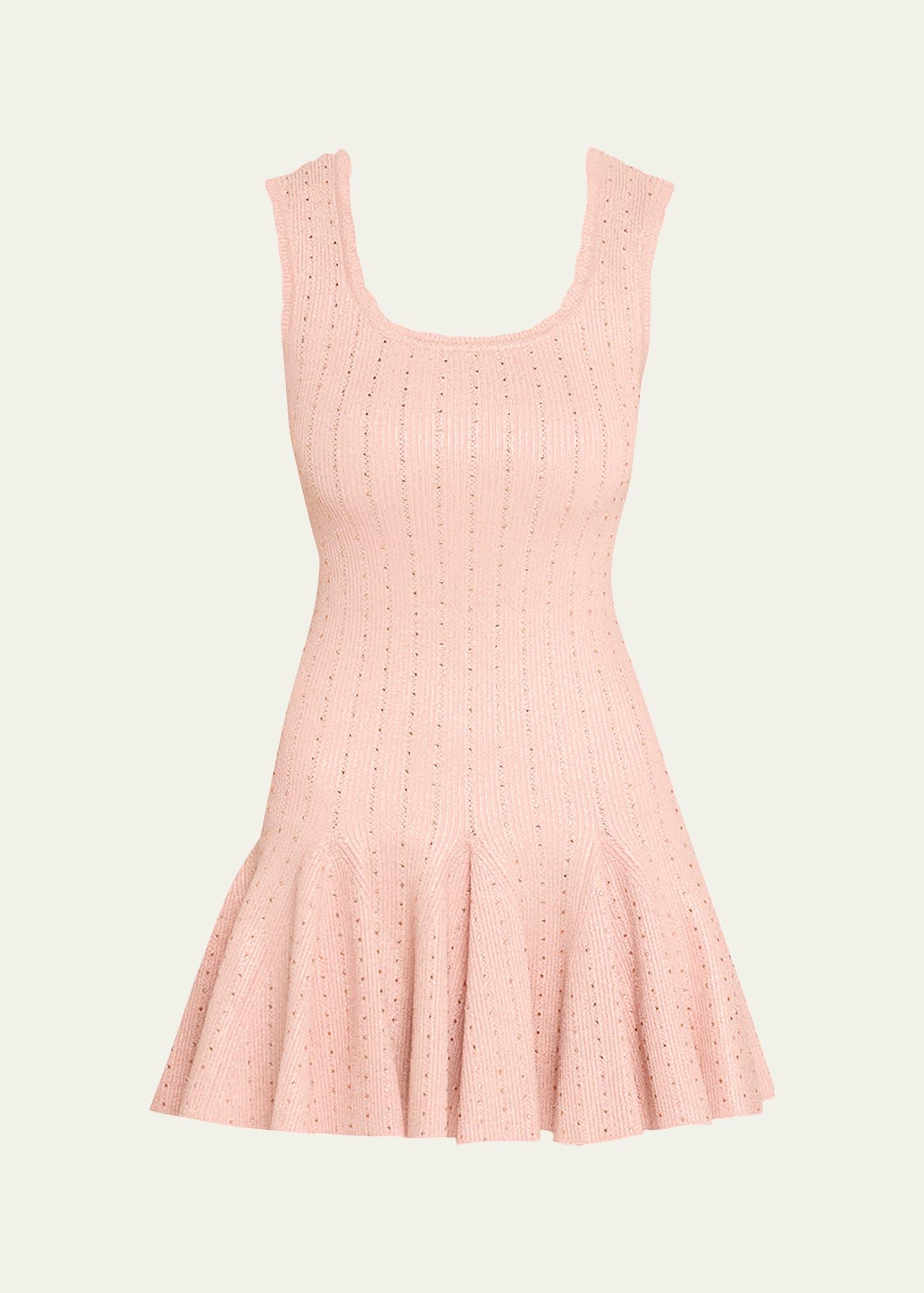 maryanne metallic knit mini dress
