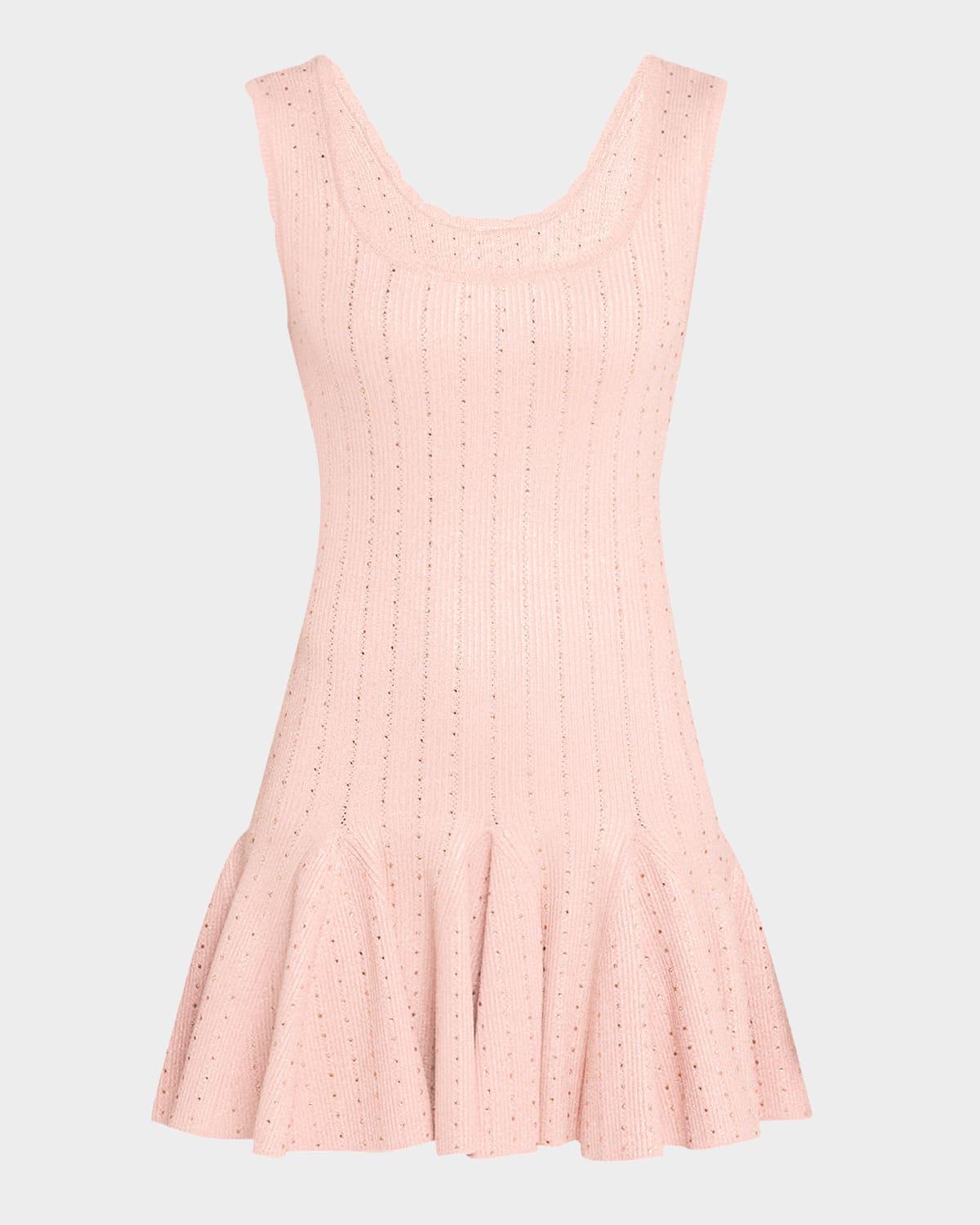 maryanne metallic knit mini dress