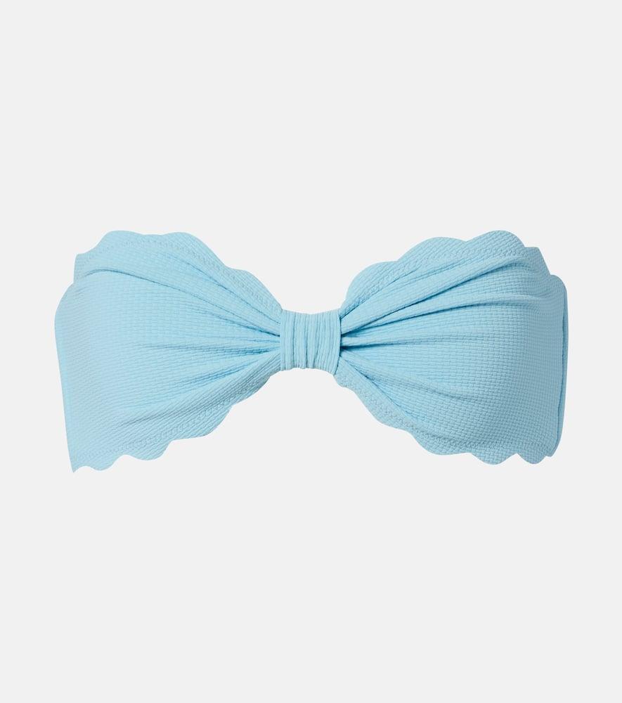 marysia antibes scalloped bikini bandeau top