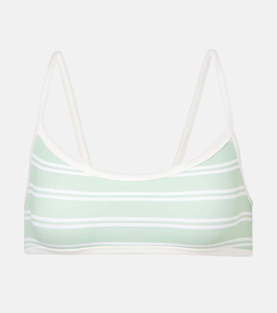 marysia ligne striped bikini top