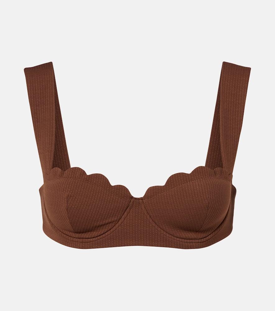 marysia north scalloped bikini top