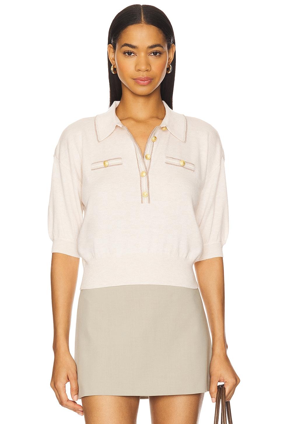 masaki short sleeve collared sweater