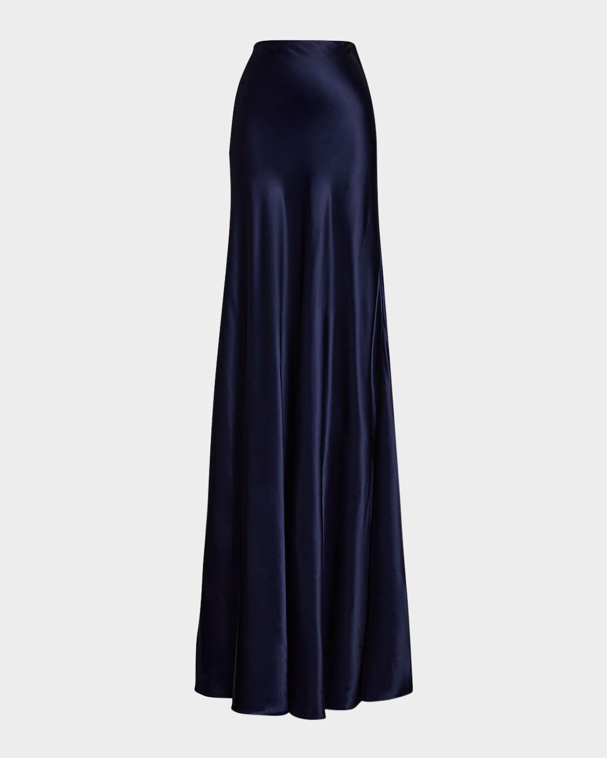 masina long charmeuse skirt