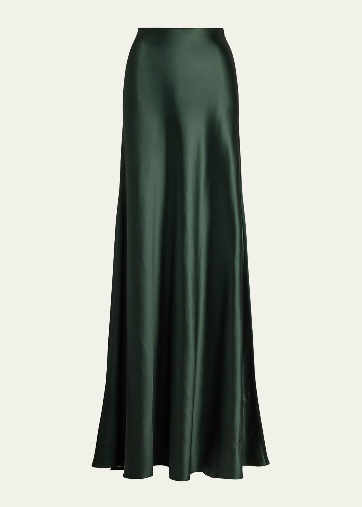 masina satin maxi skirt