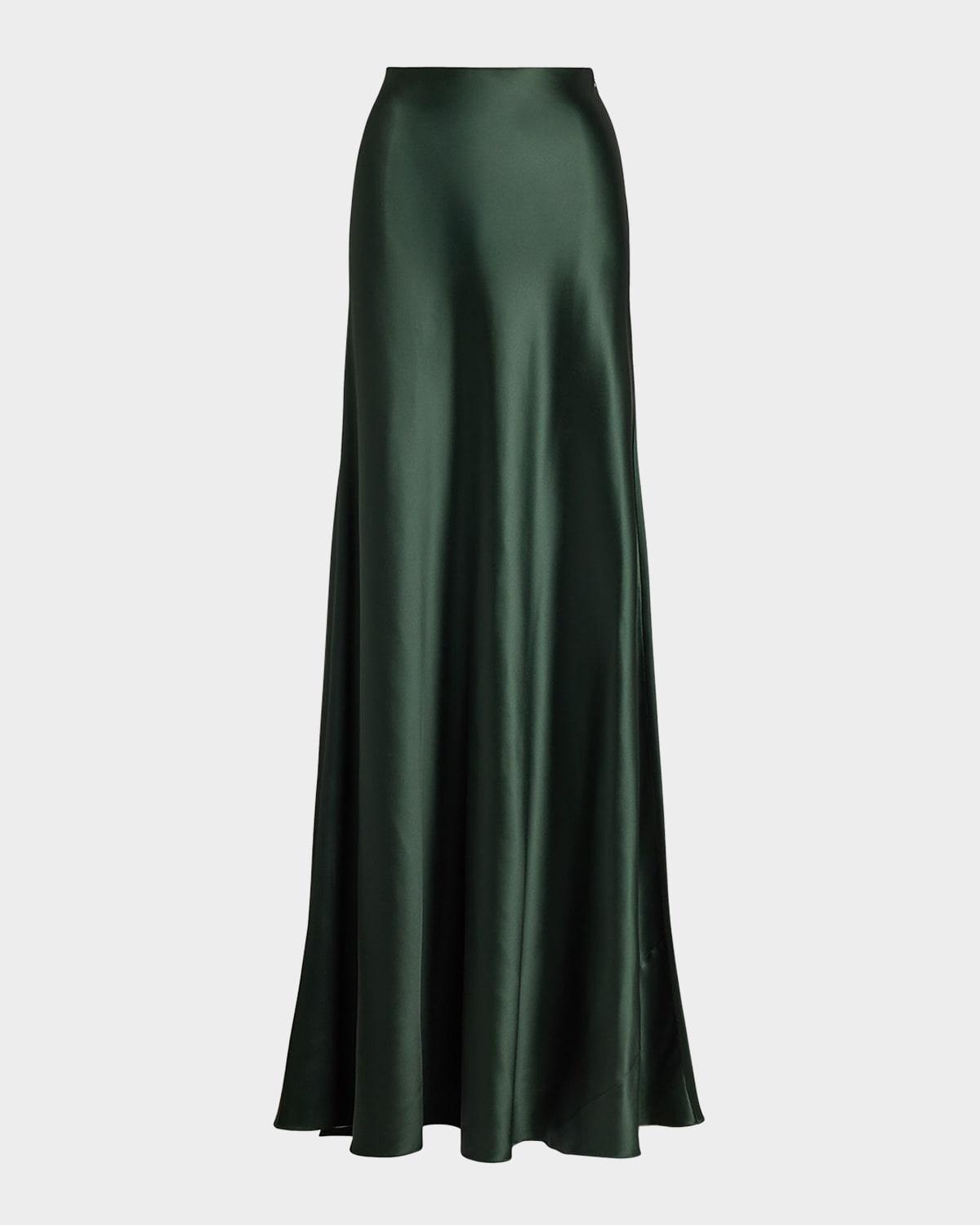 masina satin maxi skirt