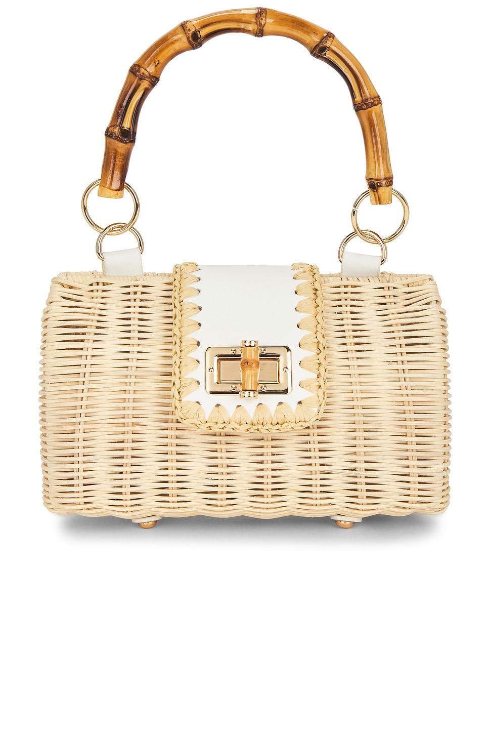 mason bamboo clutch