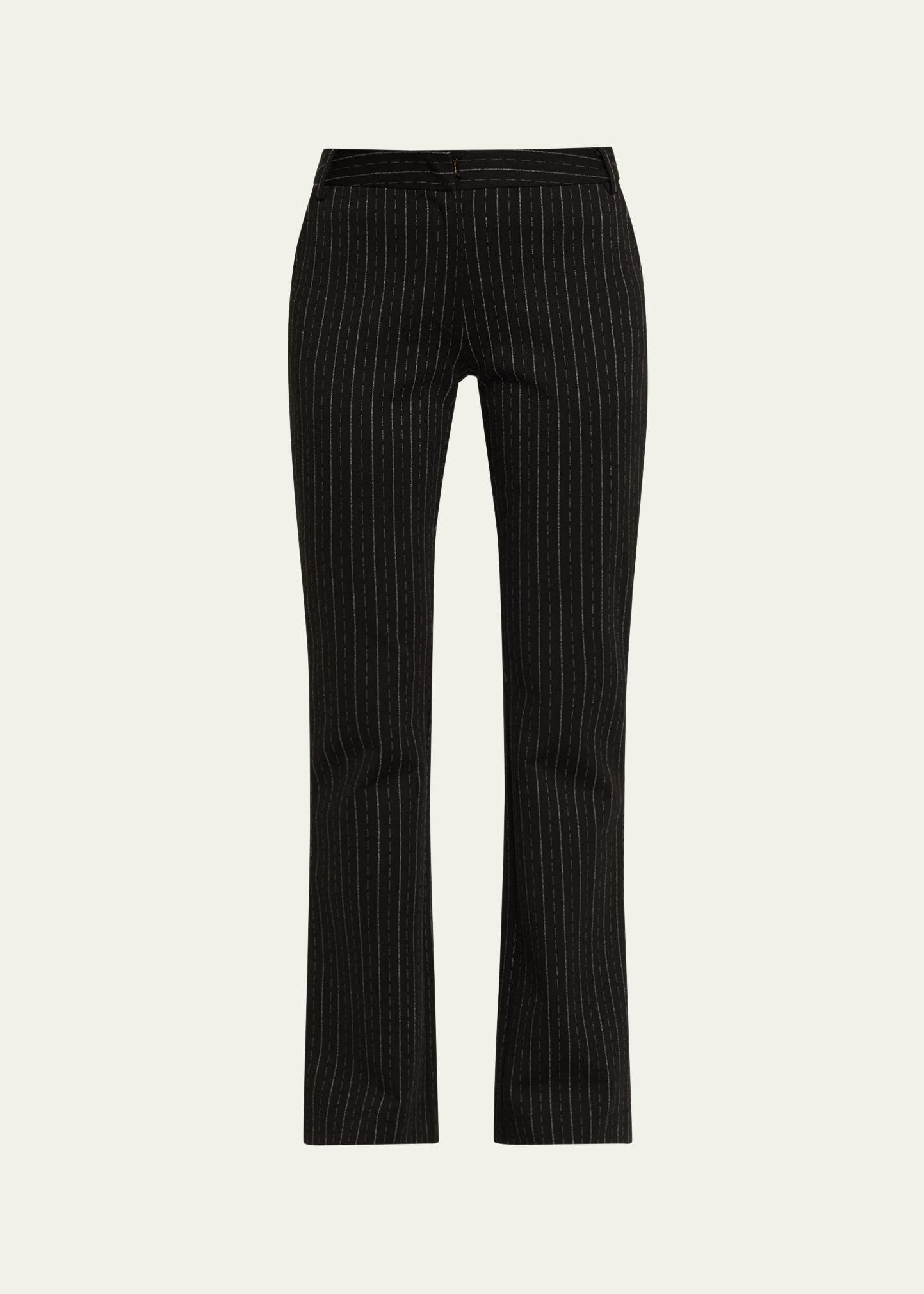 mason pinstripe slim straight pants