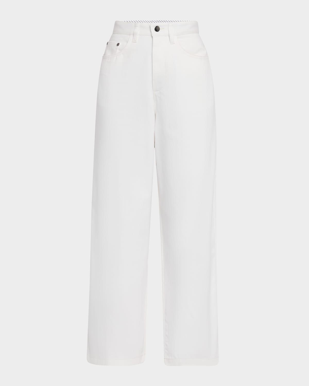 massive wide-leg denim pants