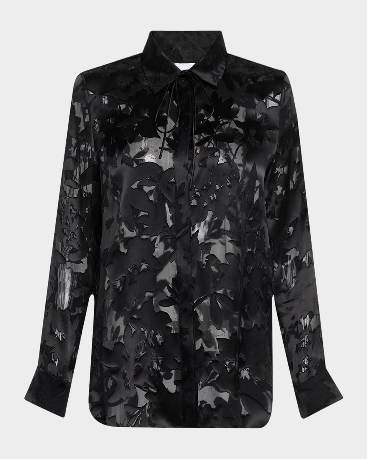 mathias button down devore shirt