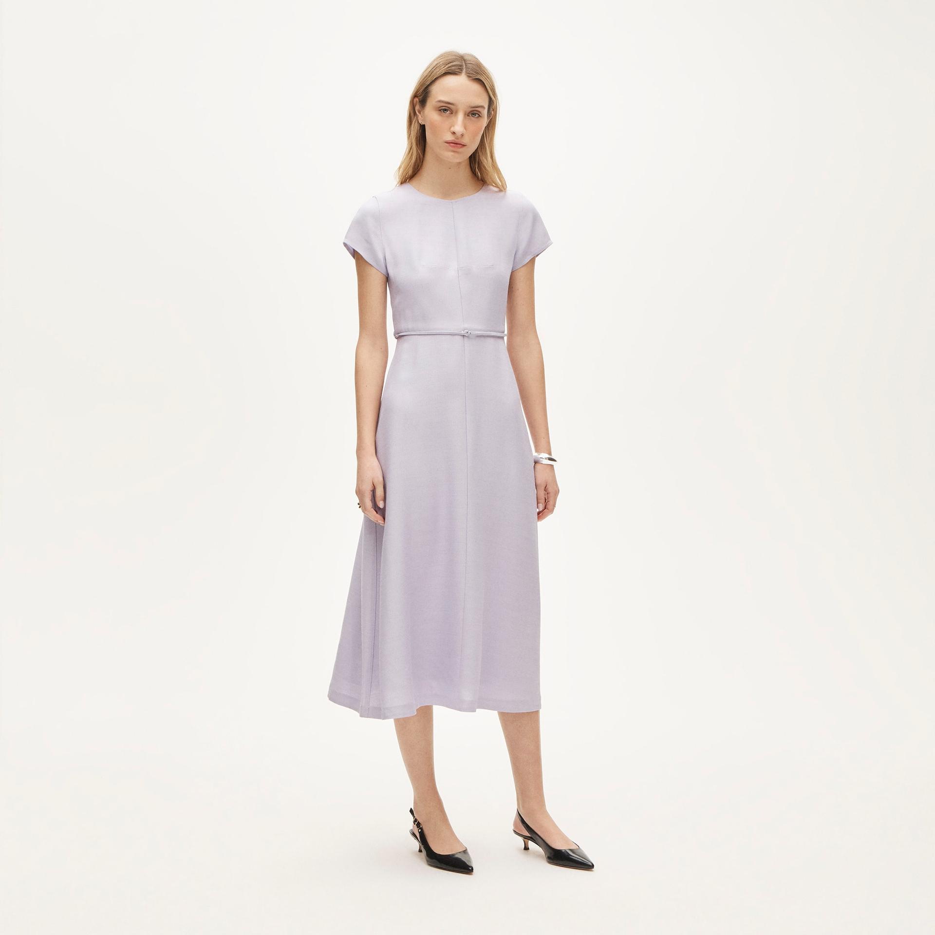 mathilde dress in luster canvas