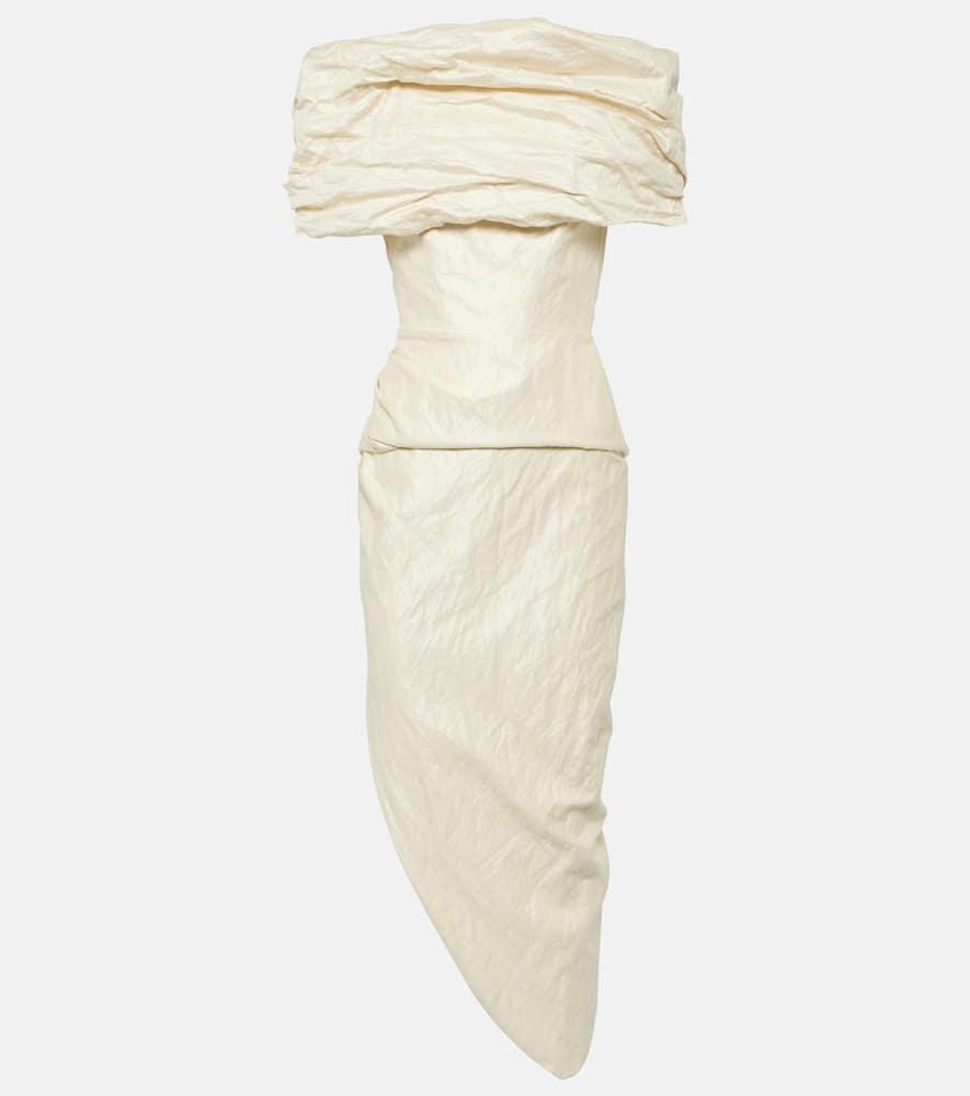 maticevski amber draped cotton