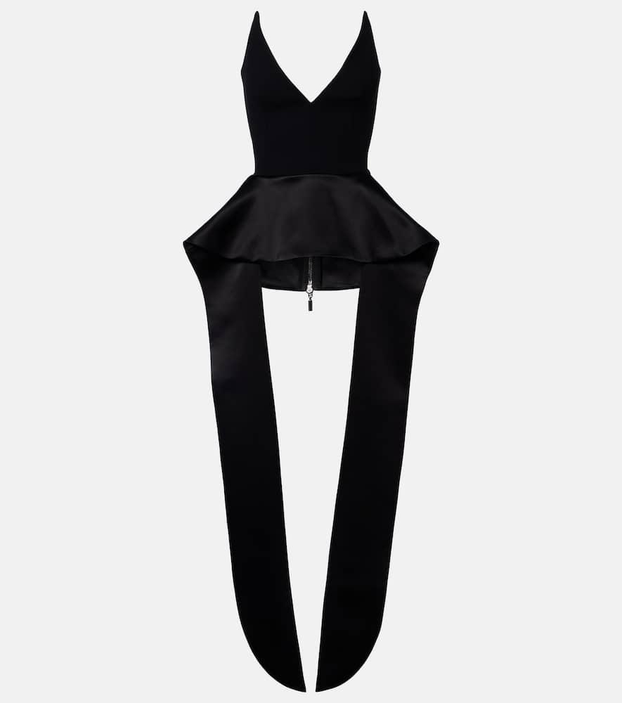 maticevski frame peplum satin top