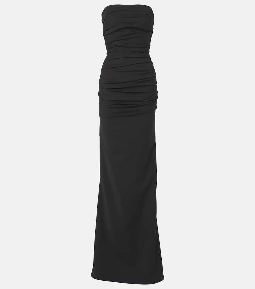 maticevski intoxicate ruched strapless gown