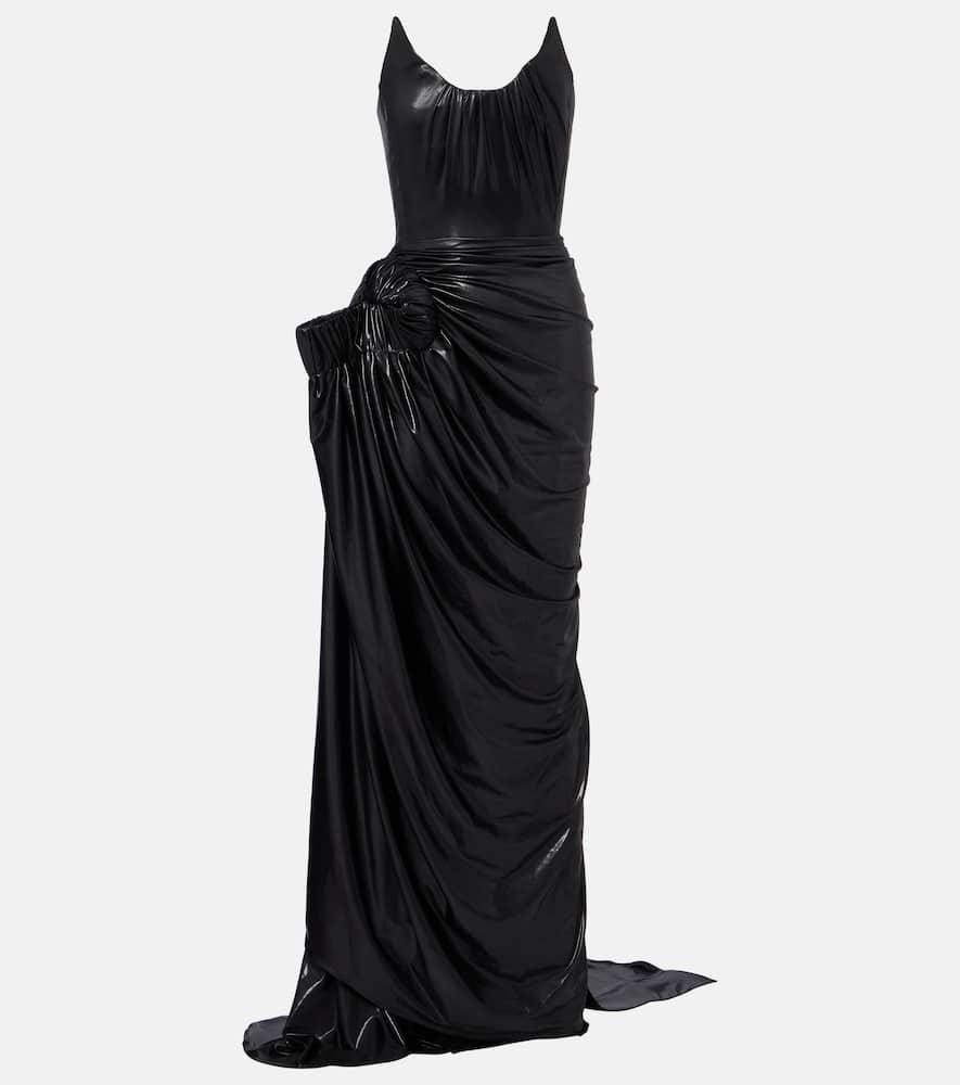 maticevski lexicon draped gathered gown