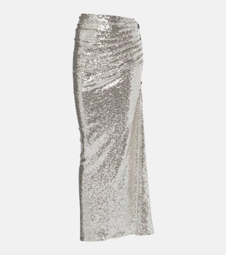 maticevski luna draped sequined maxi skirt