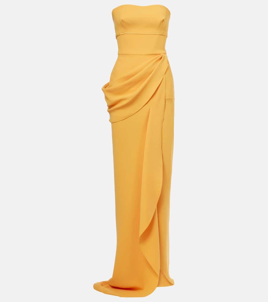 maticevski marlene draped bustier gown