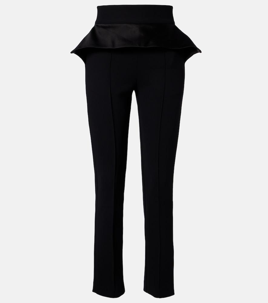 maticevski relate peplum satin slim pants